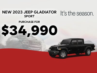 2023 Jeep Gladiator Sport
Purchase for $34,990
